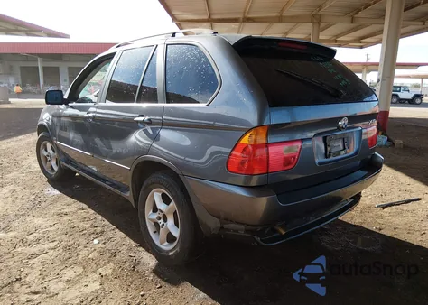 2003 BMW X5 3.0I из США, поврежденный, VIN 5UXFA53543LV93777